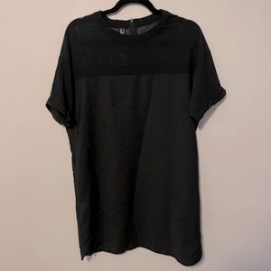 Mango • Oversized Dress with Mesh Top and Sleeves • Size S